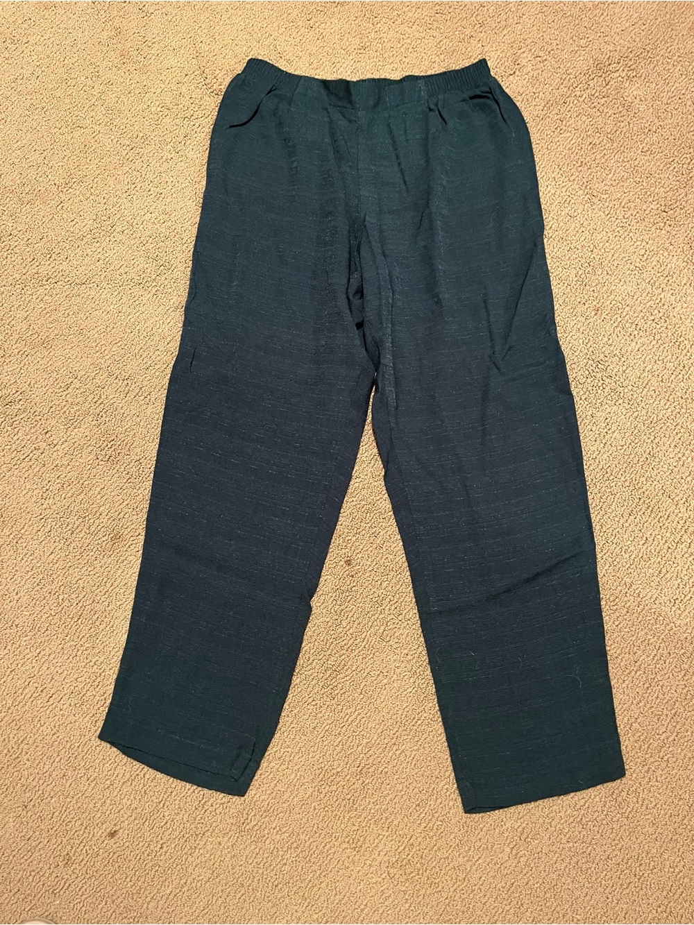 Dark Green stretchy waist pants